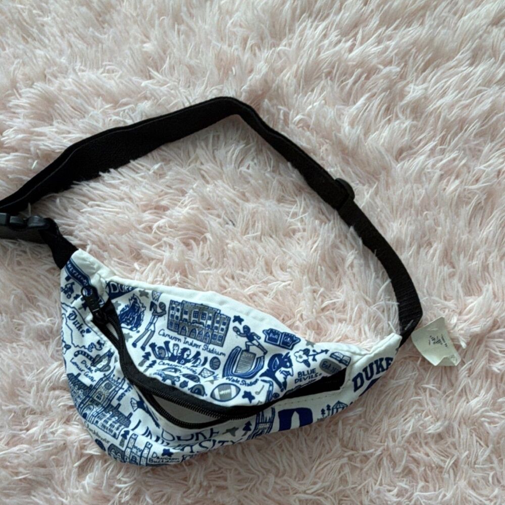 NEW Duke Waist Pack, Blue White Fanny Pack University Merch NCAA K-Ville Chapel
